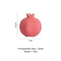 Miniature matte pink ceramic pomegranate vase for home decor 7.5cm small size - Small - Coral Pink