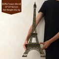 60cm bronze Eiffel Tower metal model showing height details and Paris engraving - Bronze - 62CM Tower