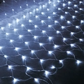 Waterproof cold white LED net lights with mesh structure for outdoor Christmas decoration - 6x4m 868LEDs (With Tail Plug) / White
