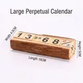 Calendrier perpétuel en bois minimaliste avec affichage manuel de la date - Calendrier Manuel (Grand)