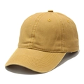 Berretto da baseball vintage giallo senape in morbido cotone lavato - L (58-60cm) / Giallo
