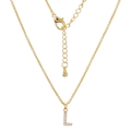 Elegant gold-plated letter L pendant necklace with sparkling zircons for women - Letter L (XL00063-L)