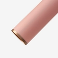 Waterproof jelly film flower wrap paper in matte pink finish with elegant gold metallic edges - 20Pcs/58*58cm / Gold Edge Jelly Film-Lotus Root Pink