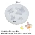 Stampo in silicone a foglia di acero da 65mm per decorazioni di Halloween e dolci - Foglia di Acero Rotonda ZW-109
