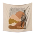 Boho style tapestry featuring sunset desert landscape and cactus pattern for home decor - 73X95CM Brushed Style / Mld (57)-Sunset Desert