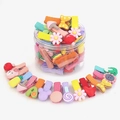 Colorful multi-piece kids hair clips set with cartoon fruit and flower shapes - Heartbeat Style 26pcs Boxed