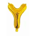 Golden letter Y aluminum foil balloon with metallic finish for wedding decoration - Bright Gold Y