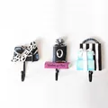 French fashion style wall hooks set with perfume bottle and gift box designs - Three-Piece Set