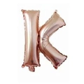 Rose gold letter K foil balloon for wedding party and festive decorations - Rose Gold K