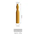 Jarrón de cerámica amarillo jengibre mate con diseño delgado para hogar moderno - Amarillo Jengibre - Textura Esmalte CSML029