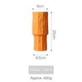 Morandi keramische vaas in geel Stijl A met getextureerd oppervlak en 25cm hoog - Geel Stijl A-TK082