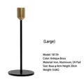 Modern tall gold and black metal candlestick holder for romantic dinner table setting - Large Candle Holder