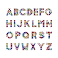DIY colorful rhinestone 8mm alloy alphabet beads set with letters A to Z for jewelry making - Full Rhinestone Alphabet Style / A-Z Full Set / Mixed Colors