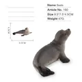Realistic gray spotted seal animal figurine ocean life toy model 9.5x7.5x4.5cm - Seal