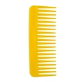 Yellow wide tooth plastic hair comb for professional styling and detangling long hair - Yellow