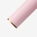 Matte pink flower bouquet wrapping paper with elegant bronze metallic gold rim detail - 20Pcs/58*58cm / Gold Edge Jelly Film-Water Pink