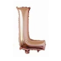 16-inch rose gold letter L foil balloon for wedding party and event decorations - Rose Gold L