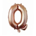 Single 16-inch rose gold letter Q foil balloon with metallic finish for party decor - Rose Gold Q