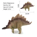 Figura de dinosaurio Estegosaurio en marrón y verde oliva, tamaño 16x9cm para niños - Estegosaurio