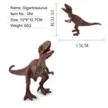 Figura de dinosaurio Giganotosaurus marrón rojizo con texturas de piel realistas - Giganotosaurio