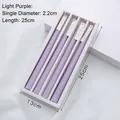 Light purple pillar scented candle set in 25cm length with elegant white gift box - Lavender Scent-Set of 4 / Light Purple