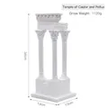 White resin Temple of Dioscuri architectural model miniature, height 34cm home decor - Temple of Dioscuri