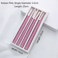 Set di 4 eleganti candele profumate rosa antico con etichette in confezione regalo - Rosa Coreano (Profumo alla Rosa)