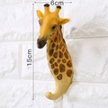 Gancio da parete a forma di giraffa 3D con macchie realistiche per arredamento - Giraffa