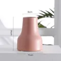 Vase en céramique rose Morandi moderne avec finition mate et design nordique - Style Rose Bas