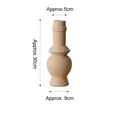 Beige mat keramische geometrische vaas met lange hals en bolvormig lichaam, TK-020 - Abrikoos-TK020