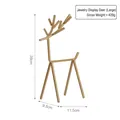 Golden minimalist deer jewelry organizer stand measuring twenty-eight centimeters tall - Large Deer Jewelry Rack Ornament