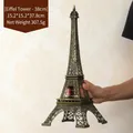 Bronze Eiffel Tower souvenir model at 38cm height with Paris and France engravings - Bronze - 38CM Tower