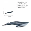 Realistic baleen whale marine animal model in deep blue finish for display - Baleen Whale