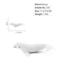 Realistic white beluga whale ocean animal model toy for desktop display, size 17.5cm - Beluga Whale