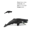 Detailed sperm whale model measurements showing 21cm length with realistic skin texture - Sperm Whale