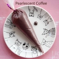Detailed view of pearly coffee DIY cream glue for phone cases in a piping bag - 100 g / Pearlescent Coffee