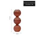 Bruine glazen bubbelvaas met drie niveaus voor hydroponics, 17,5 cm hoog en 6 cm breed - Klein (3 Ballen) / Amber