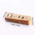 Petit calendrier perpétuel en bois avec texture écorce naturelle et style rustique - Calendrier Manuel (Petit)