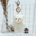 White Bear With Golden Metal Buckle