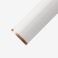 Waterproof jelly film flower wrapping paper with elegant rose gold metallic edge detail - 20Pcs/58*58cm / Gold Edge Jelly Film-White