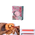 Glow-in-the-dark pink flamingo archeological digging toy set with excavating tools - Flamingo Dig Kit Single Pack