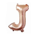 Single rose gold foil balloon in the shape of letter J for wedding party decoration - Rose Gold J