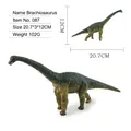 Modelo de juguete realista de dinosaurio Braquiosaurio verde, medidas 20,7x3x12cm - Braquiosaurio