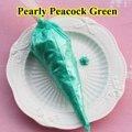 Pearlescent peacock green deco cream in piping bag for DIY phone case craft decoration - 100 g / Pearlescent Malachite Green