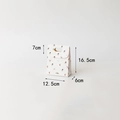 Sac cadeau de Noël blanc crème avec motifs festifs, taille 16,5x12,5x6cm variant - Blanc Petit