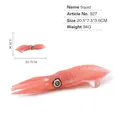 Lifelike pink speckled squid marine animal model toy for display or fishing lure - Squid