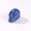 Blue natural crystal quartz skull carving figurine for Halloween gemstone decor - Blue Aventurine