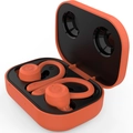 Auricolari sportivi TWS arancioni con ganci per le orecchie e custodia di ricarica - Versione A Pulsante / Rosso Lava
