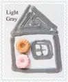 Colla a crema per simulazione grigio chiaro per fai da te con mini ciambelle - Grigio chiaro