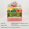 32-piece set of creative rose and needle chrysanthemum shaped 0.5mm black gel pens - Needle Chrysanthemum-Black Ink